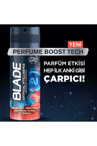 Blade Artificial Intelligence Erkek Sprey Deodorant 6 x 150 ML
