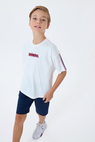U.s. Polo Assn. Erkek Çocuk Beyaz Bermuda Takım Us2402-c-v2 Beyaz