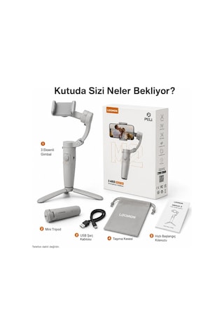 Pell M2 3-eksenli Telefon Gimbal Stabilizatör Eksenli Telefon