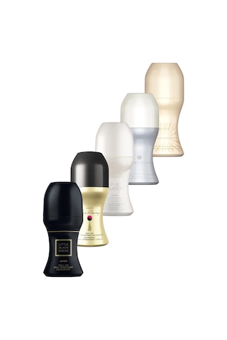 Avon Far Away + Perceive + Pur Blanca + Incandessence + Little Black Dress Kadın Roll-On Deodorant 5 x 50 ML