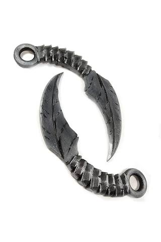 Hayatvesanat Lucifer'den El Yapımı Mazikeen'in Bıçak Hançerleri / 2 Adet (Siyah & Gri)