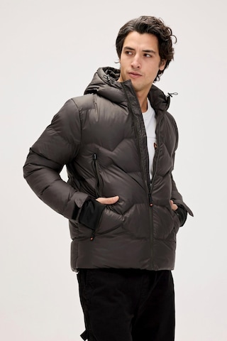 Bad Bear 24.02.15.002 Axel Puffer Coat Erkek Ceket Asphalt