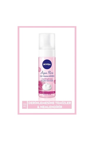 Nivea Aqua Rose Organik Gül Suyu İçeren Yüz Temizleme Köpüğü 150 ML