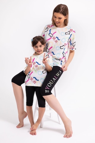 Rolypoly Be You Always Krem Kadın Kapri Tayt Takım 5274-29284 Krem