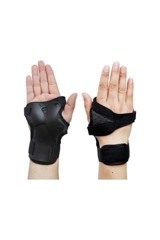 Geeksen Çocuk & Yetişkin Kayak, Kayboard, Paten Koruyucu Eldivenleri - Sert Plastik Korumalı, Soluklu Spandex, Boyutu M, Siyah Diğer