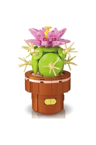 Building Block Flower 181 Parça Kaynana Topuzu Kaktüsü Nhr Oyuncak