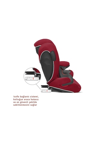 Cybex Pallas B2 Fix+ Lux (Volcano Black) (Adac Ödüllü Isofixli Bebek Oto Koltuğu 9-36 Kg)