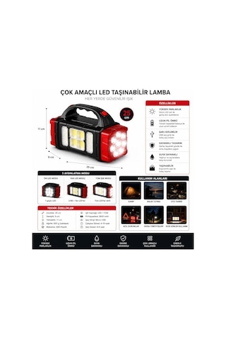 Solar Led Kamp Feneri, , 8 Led Ultra Parlak Taşınabilir Kamp Lambası, , Kamp, Balıkçılık, Acil Durum Ve Outdoor Kullanım İçin, Kırmızı,gold Karışık Asorti Renk Diğer