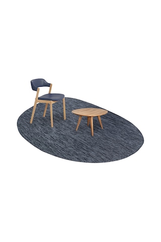 Konfor Halı Tema 9034 Lacivert Sisal Hasır İç Dış Mekan Kilim Dekoratif Bahçe Balkon Salon Halısı Lacivert
