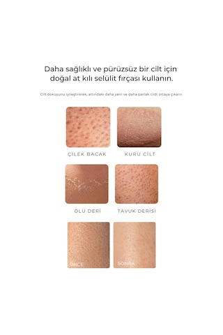 Let'scrub Doğal At Kılı Selülit Fırçası