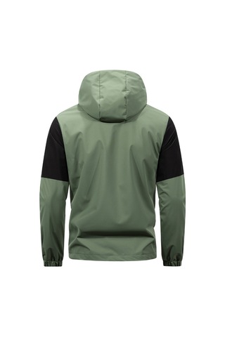 Erkek Outdoor Spor Günlük Rüzgar Geçirmez Ceket Yeşil