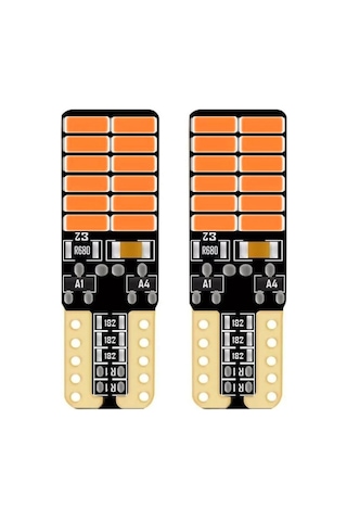 24 Ledli Dipsiz T10 Park Ampulü Turuncu Işık 2 Adet 24 Volt 24 Ledli Dipsiz T10 Park Ampulü Turuncu Işık 2 Adet 24 Volt