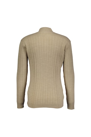 Finesuits Erkek Desenli Yünlü Kazak 2422201010.dsfybr Bej