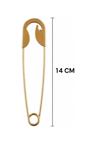 Gold Renk İğne Toka 14 Cm Uzun Saç Tokası Kadın Saç Aksesuarı Altın