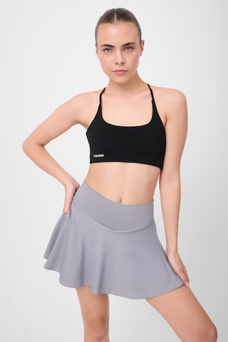 Hıghrıse Flexflow Yüksek Bel Tenis Spor & Aktif Yaşam Etek-şort Skort -3256 Gri