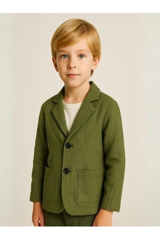 Nanica Kids Erkek Çocuk Müslin Ceket-16010 Haki