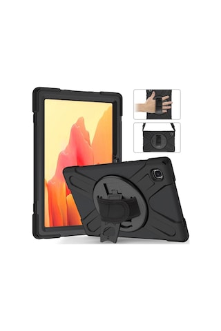 Samsung Galaxy Uyumlu T500 Tab A7 10.4 Kılıf Amazing Tablet Kapak - Siyah