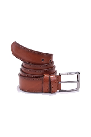 Dagoster DMK26-354 Taba 4 CM Suni Deri Erkek Kemer Taba
