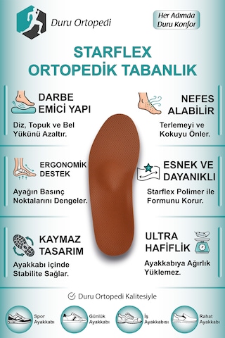 Starflex Ortopedik Tabanlık 1 Çift