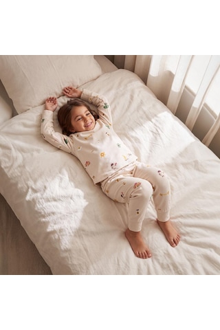 Owli Pijama Takımı 1.0 Tog Brekky Ekru