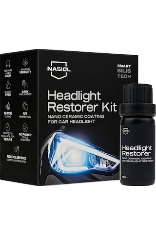 Nasiol Nano 10ml Seramik Far Yenileme Ve Koruma Kiti