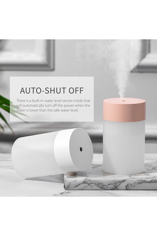 Kosona 260ml Usb Nemlendirici: Otomobil/ofis İçin Sessiz Çalışma, 2 Modlu Sprey, Otomatik Kapatma Ve Led Gece Işığı