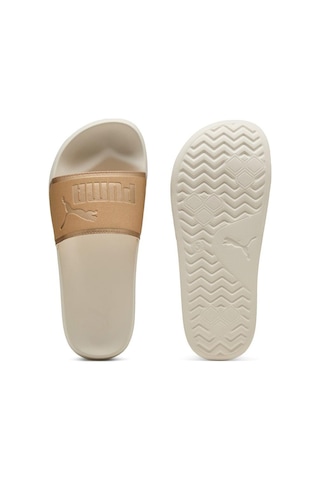Puma Leadcat 2.0 Aqua Metallics Terlik - 401707-10286 Beyaz - Gold