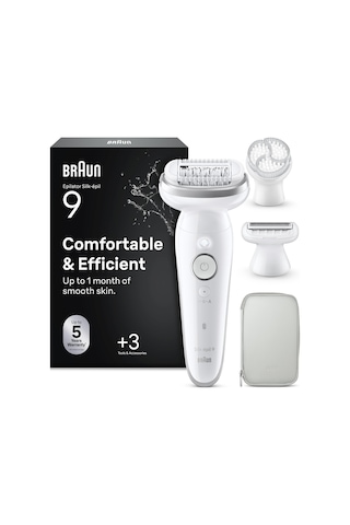 Braun Silk Épil 9 Epilatör, Islak Ve Kuru, Kalıcı Pürüzsüz Cilt, 9-061
