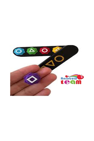 Rainbow Team ,kumlu Squid Game Oyun 5 Taş Seti Renkli Taş Gonggi, Beş Taş, Kalamar Oyunu