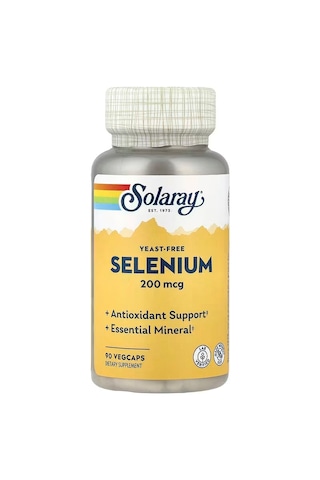 Solaray Selenium Antioxidants 200 Mcg 90 Vegcaps