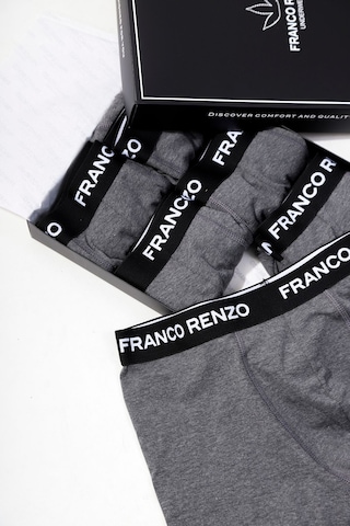 Franco Renzo Erkek 6'lı Lüx Kutulu Pamuklu Ve Likralı Boxer Antrasit