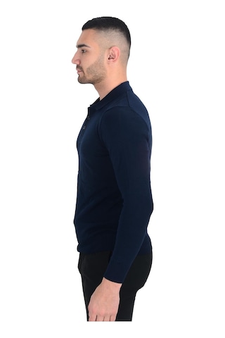 Cengiz İnler Polo Yaka Basic Erkek Triko Kazak