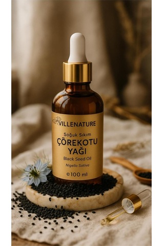 Villenature Soğuk Sıkım Çörekotu Yağı Black Seed Oil Nigella Sativa 50 Ml