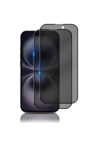 Pp Apple Uyumlu iPhone 16 Plus Görünmez Hayalet Tam Kaplayan Ekran Koruyucu Cam