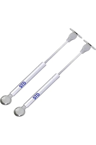 Std Dolap Amortisörü Gazlı Piston Kapak Hidroliği 80 N 27cm 2 Adet Gümüş
