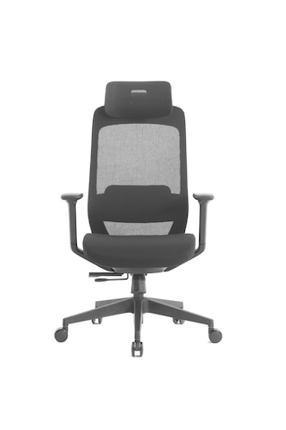 Fileli Plastik Ayaklı Ofis Müdür Makam Yönetici Çalışma Koltuğu