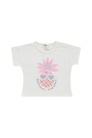 Civil Baby Ananas Baskılı 6-18 Ay Takım - Ekru