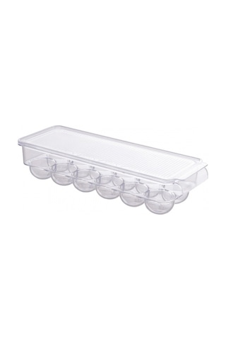 Ansan Ans E65-16 Şeffaf Yumurta Saklama Kabı 12'li 33 X 11,7 X 7,4 Cm Şeffaf