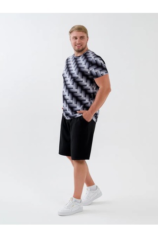 Natıvıa Baskılı Pamuklu Tişört 430229798 Siyah