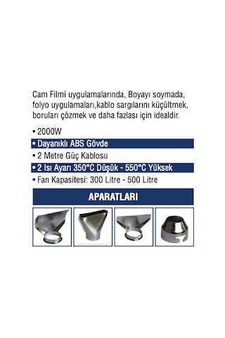 Mercure MC-9026 Sıcak Hava Tabancası