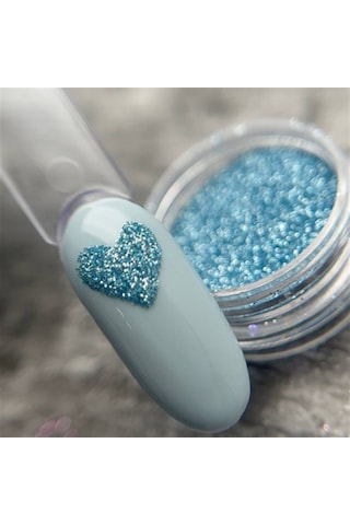 Glitter Tozu Melanj Ml5 5 Gr Parlak Mavi Nail Art Simi