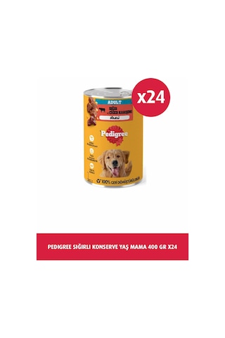 Pedigree Biftekli Yetişkin Köpek Maması 24 x 400 G