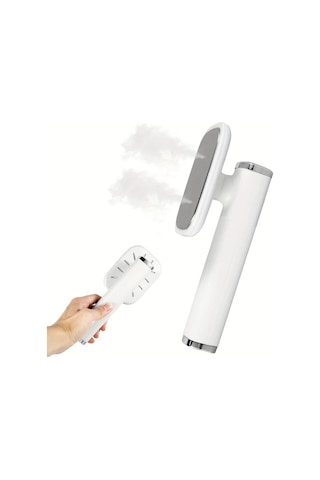 Elmpaly Beyaz Mini Ütü Makinesi Giyim İçin Taşınabilir Katlanır Usb Buharlı Ütü