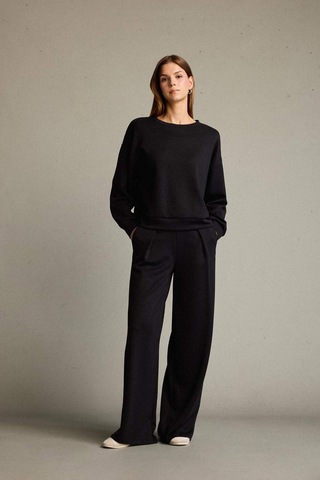 Defacto Regular Fit Normal Bel Düz Paça Modal Pantolon G2911ax25aubk81 Siyah
