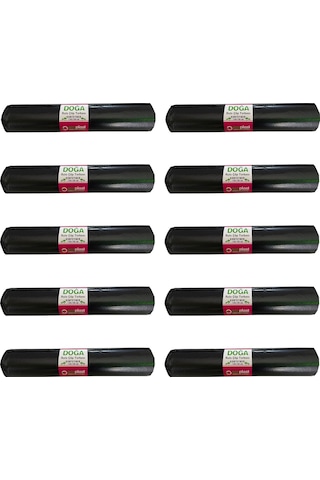 Ecoplast 240 L Siyah Hantal Konteyner Çöp Torbası 700 G 10 x 10'lu 120 x 150 CM