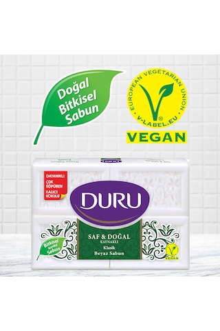 Duru Saf Doğal Klasik Kalıp Sabun 4 x 150 G