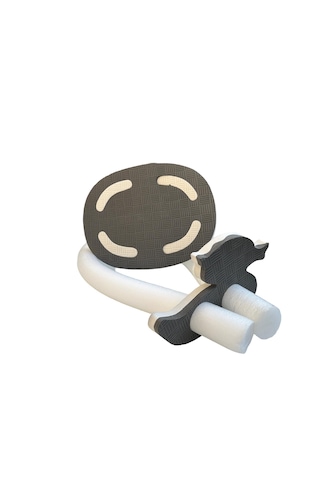 Yüzme Tahtası 3 Lü Set Siyah Beyaz -oval Siyah - Beyaz