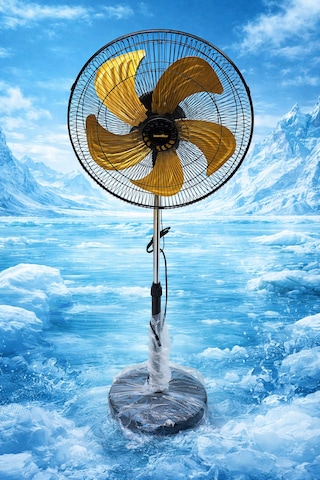 İntexstar 18 İnç 46 Cm Süper Sessiz Bakır Sargılı Turbo Motor 5 Çelik Kanatlı 130watt Vantilatör Pervane Soğutucu