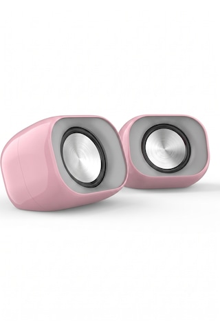 Hp Dhs-2111 6w Mini Pembe Renk Taşınabilir Multimedya Speaker Hoparlör