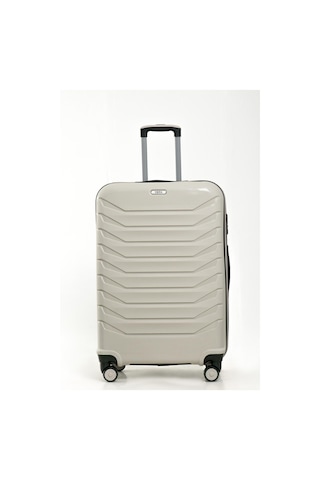 Yefa Pp Polipropilen Kırılmaz Orta & Kabin Boy 2'li Valiz Seti Kemik